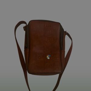 Brown Leather Men's Bag